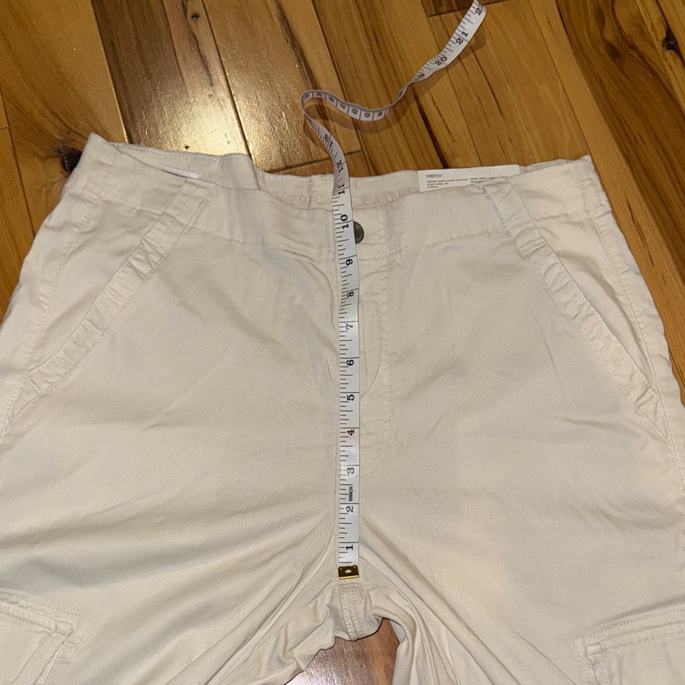 NWT  Cargo Super High Rise Baggy Wide Leg Pants American Eagle Outfitters - Picture 5 of 7